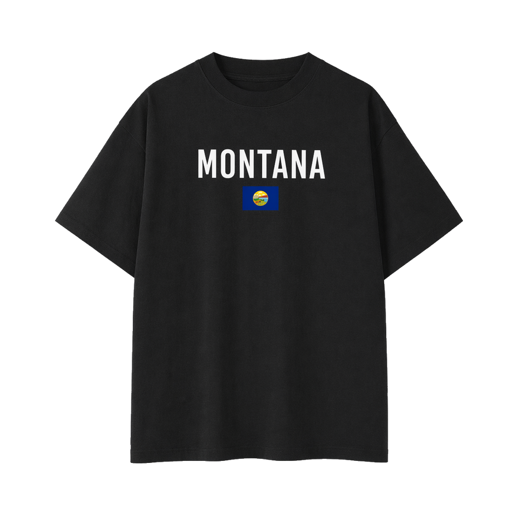 Collection 7 Montana Essential Cotton T-Shirt - Black front