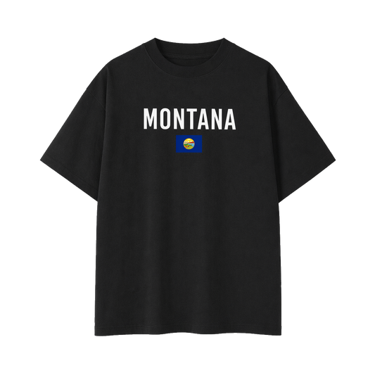 Collection 7 Montana Essential Cotton T-Shirt - Black front