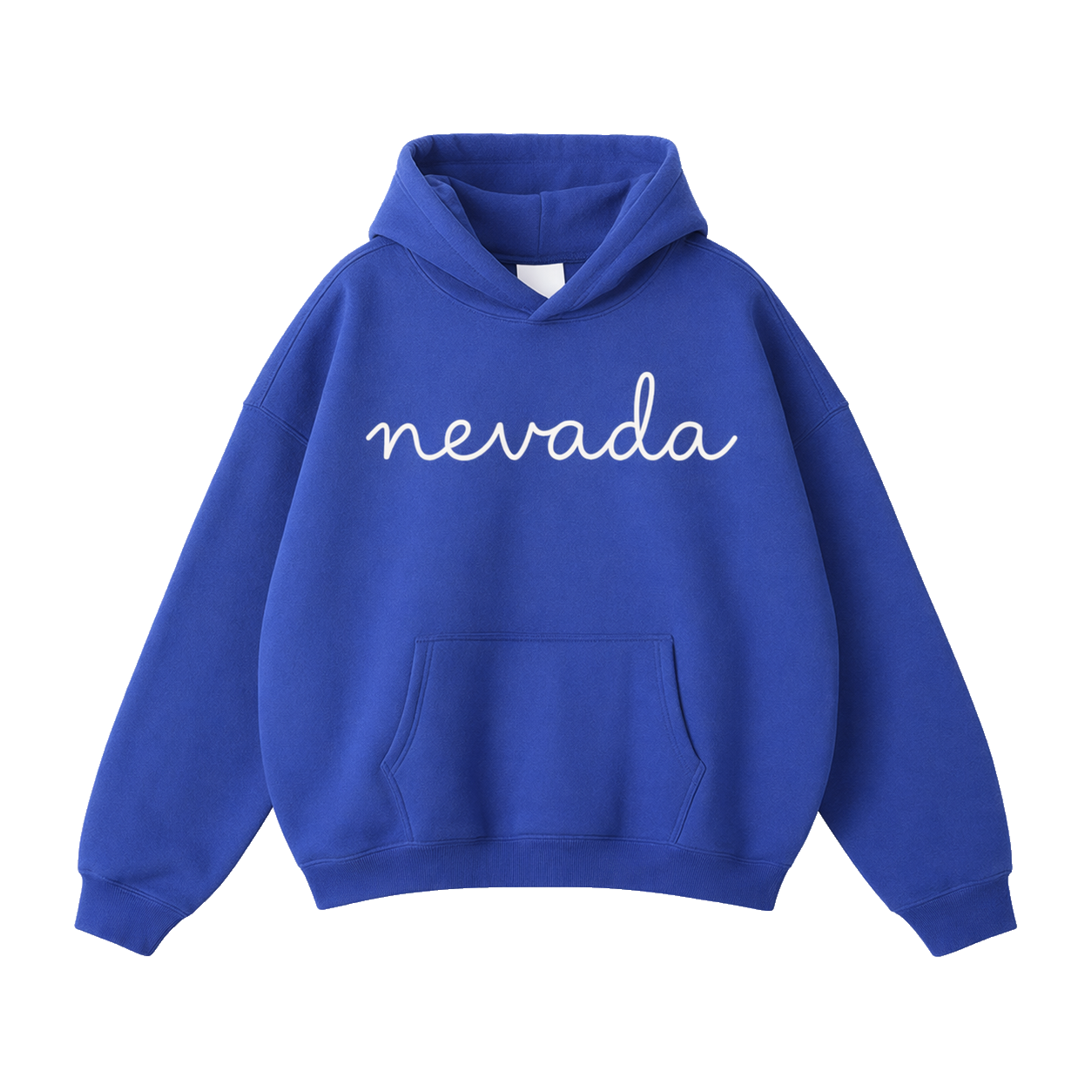 Collection 3 Nevada Oversize Fleeced Hoodie - Klein Blue front