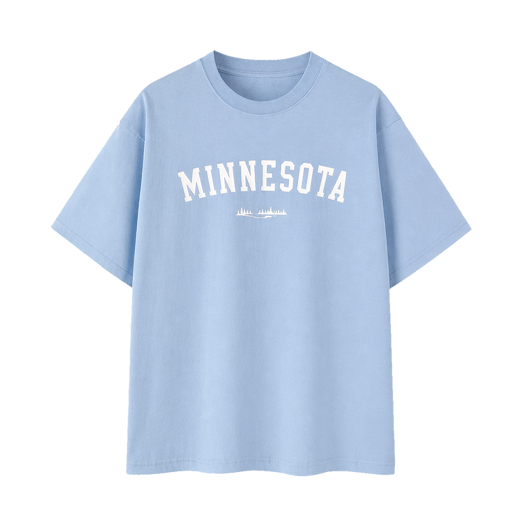 Collection 9 Minnesota Essential Cotton T-Shirt - Light Blue front