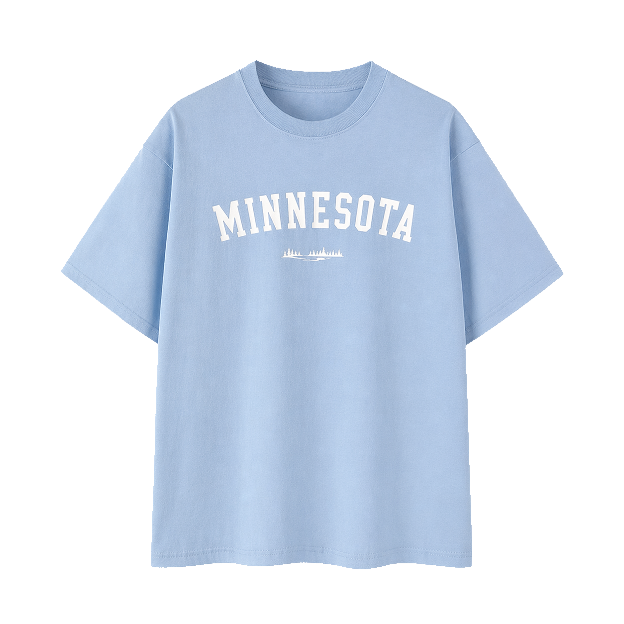 Collection 9 Minnesota Essential Cotton T-Shirt - Light Blue front