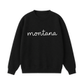 Collection 3 Montana Essential Heavyweight Crewneck Sweatshirt - Black front