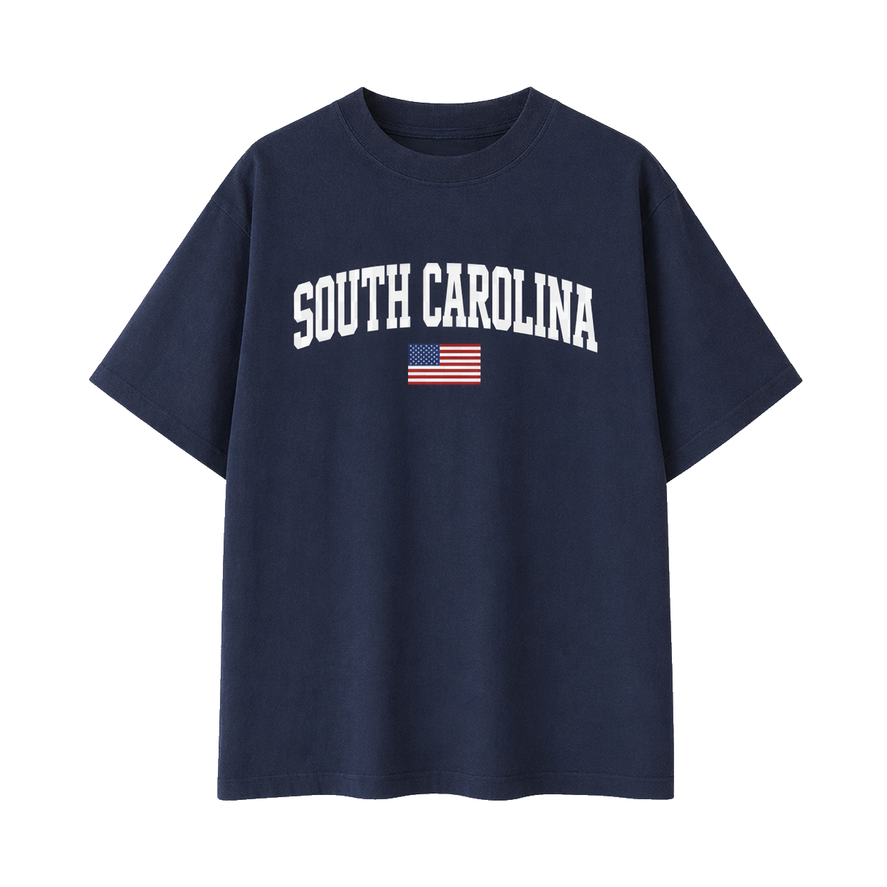 Collection 2 South Carolina Essential Cotton T-Shirt - Navy Blue front