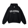 Collection 9 Oklahoma Oversize Fleeced Hoodie - Black front