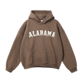 Collection 10 Alabama Oversize Fleeced Hoodie - Brown front