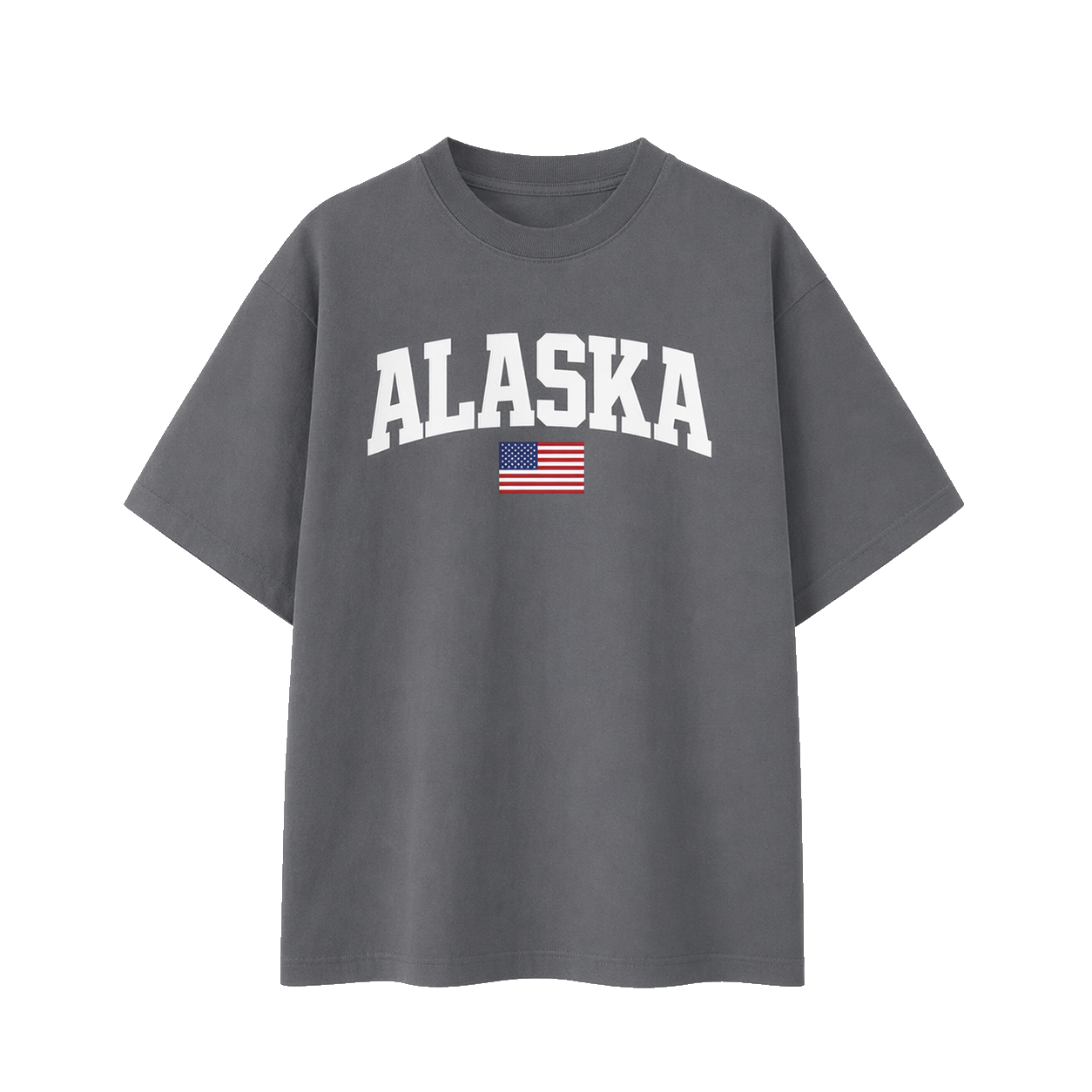 Collection 2 Alaska Essential Cotton T-Shirt - Dark Gray front