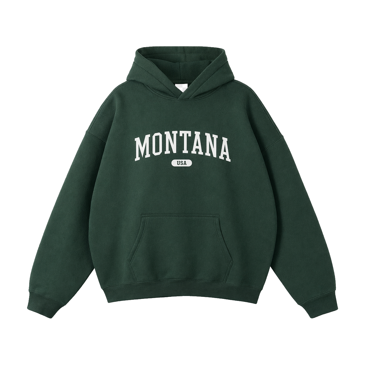 Collection 4 Montana Oversize Fleeced Hoodie - Eden Green front
