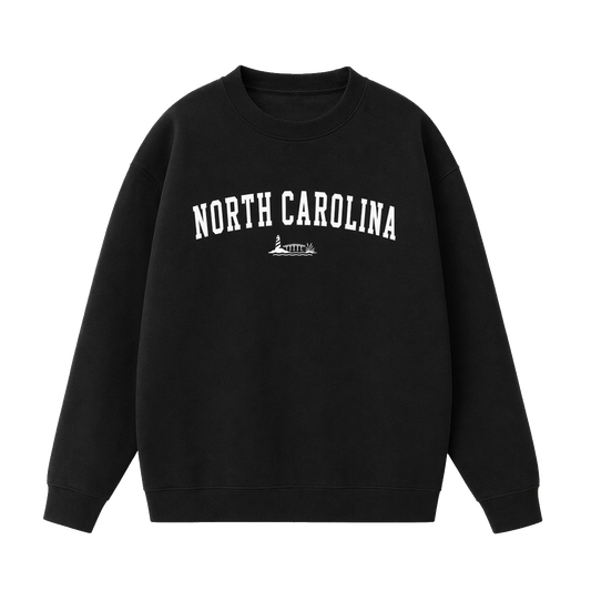 Collection 9 North Carolina Essential Heavyweight Crewneck Sweatshirt - Black front