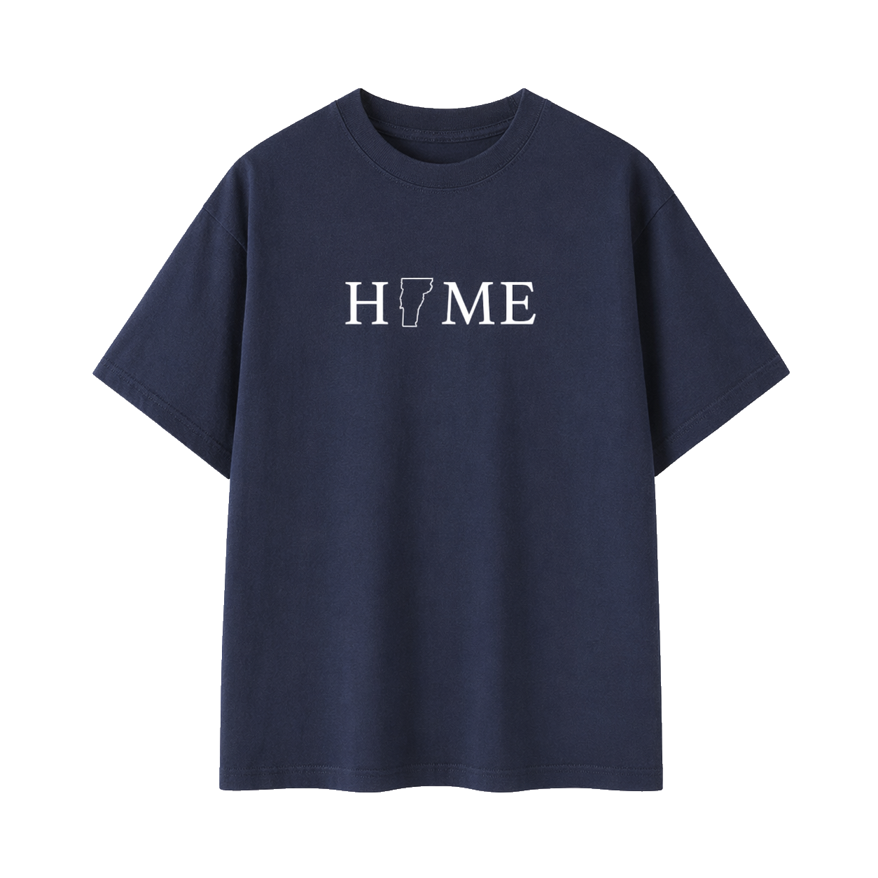 Collection 5 Vermont Essential Cotton T-Shirt - Navy Blue front