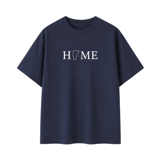 Collection 5 Vermont Essential Cotton T-Shirt - Navy Blue front
