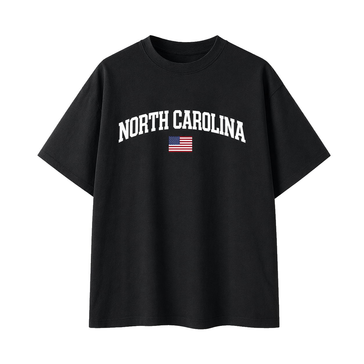 Collection 2 North Carolina Essential Cotton T-Shirt - Black front