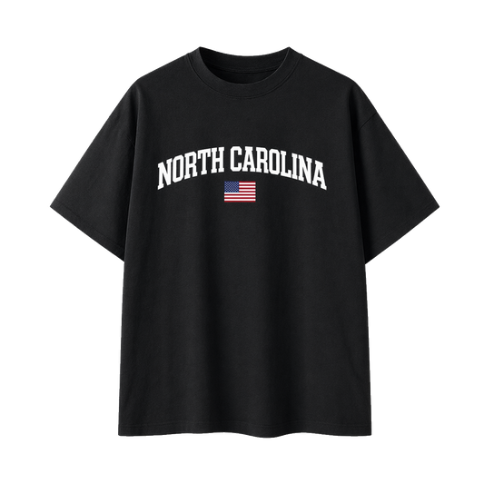 Collection 2 North Carolina Essential Cotton T-Shirt - Black front