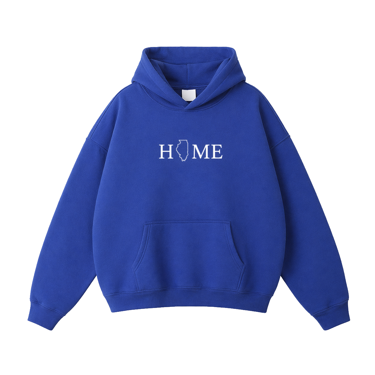 Collection 5 Illinois Oversize Fleeced Hoodie - Klein Blue front