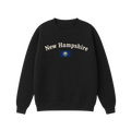 Collection 6 New Hampshire Essential Heavyweight Crewneck Sweatshirt - Black front