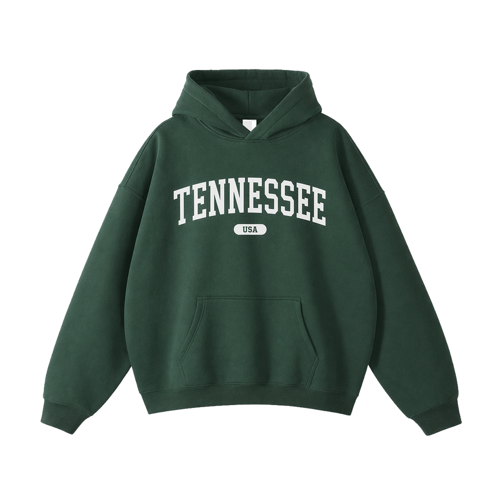 Collection 4 Tennessee Oversize Fleeced Hoodie - Eden Green front