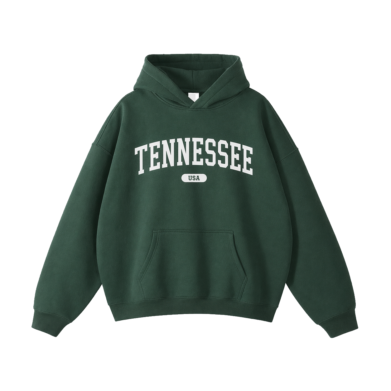 Collection 4 Tennessee Oversize Fleeced Hoodie - Eden Green front