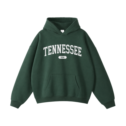Collection 4 Tennessee Oversize Fleeced Hoodie - Eden Green front