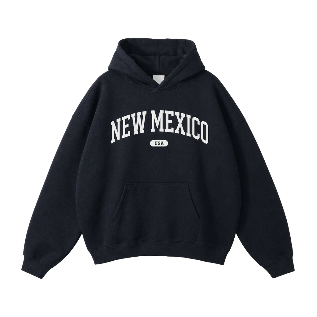 Collection 4 New Mexico Oversize Fleeced Hoodie - Black front