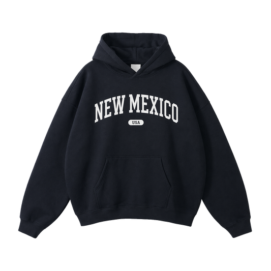 Collection 4 New Mexico Oversize Fleeced Hoodie - Black front