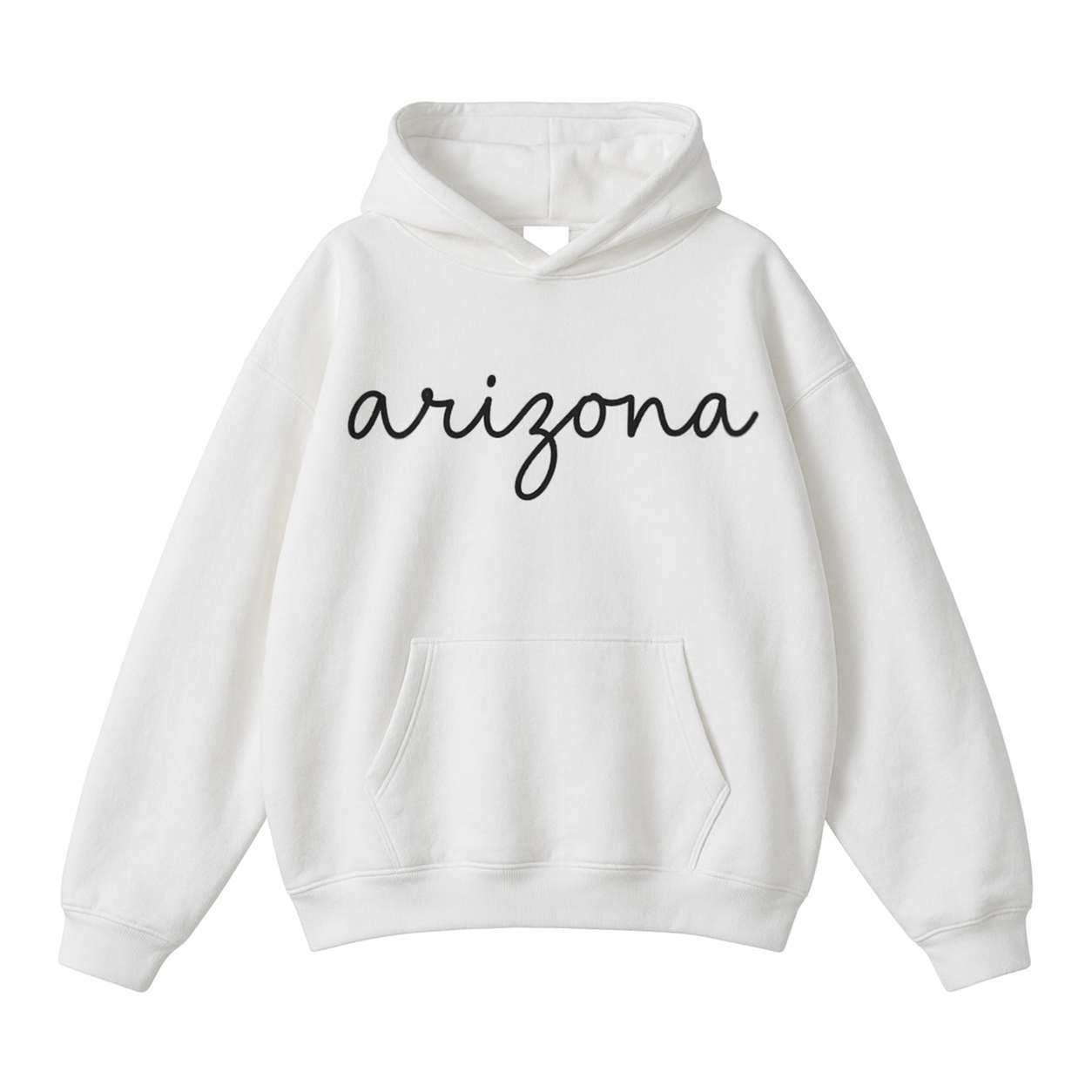 Collection 3 Arizona Oversize Fleeced Hoodie - White front