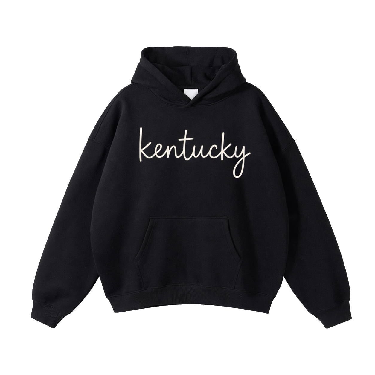 Collection 3 Kentucky Oversize Fleeced Hoodie - Black front