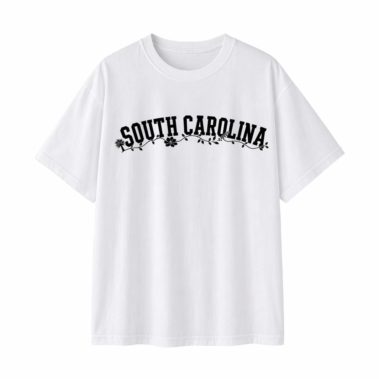 Collection 10 South Carolina Essential Cotton T-Shirt - White front