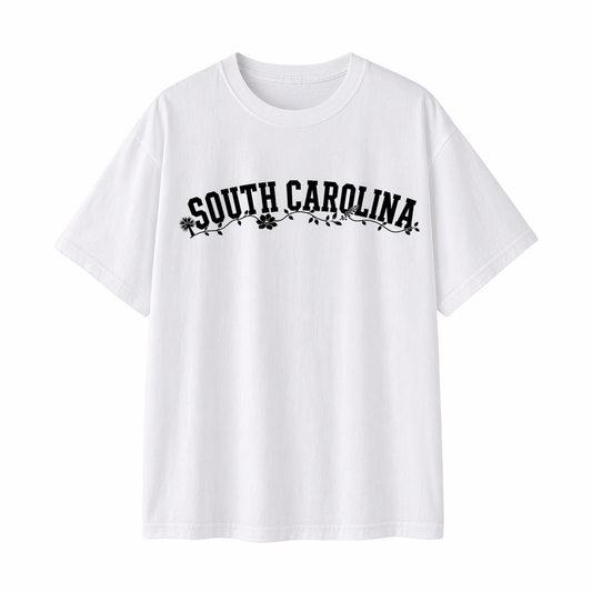 Collection 10 South Carolina Essential Cotton T-Shirt - White front