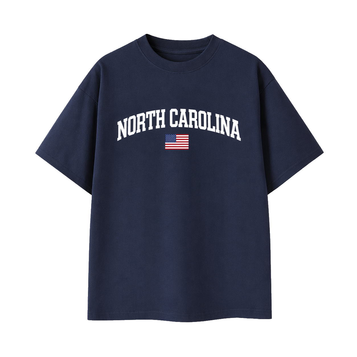 Collection 2 North Carolina Essential Cotton T-Shirt - Navy Blue front