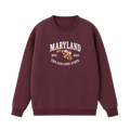 Collection 8 Maryland Essential Heavyweight Crewneck Sweatshirt - Dull Red front