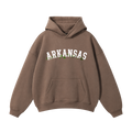 Collection 10 Arkansas Oversize Fleeced Hoodie - Brown front