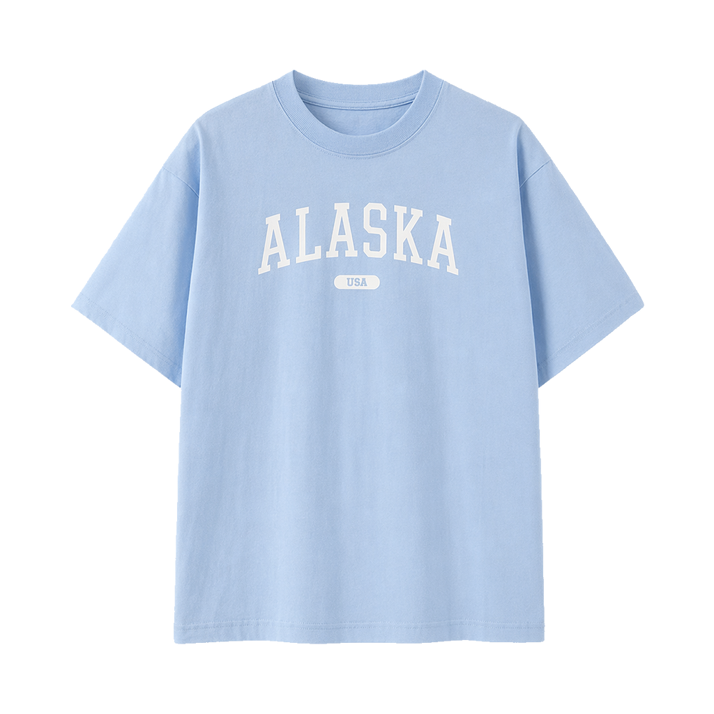 Collection 4 Alaska Essential Cotton T-Shirt - Light Blue front