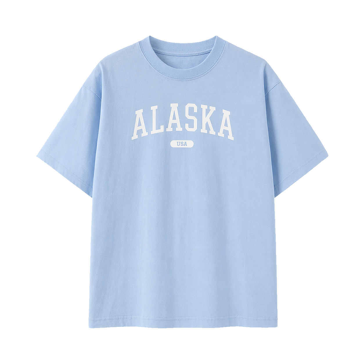 Collection 4 Alaska Essential Cotton T-Shirt - Light Blue front