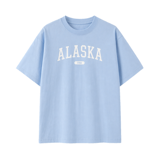 Collection 4 Alaska Essential Cotton T-Shirt - Light Blue front