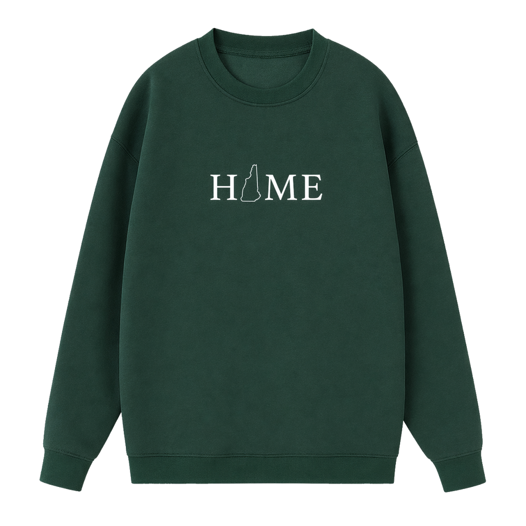 Collection 5 New Hampshire Essential Heavyweight Crewneck Sweatshirt - Dark Green front