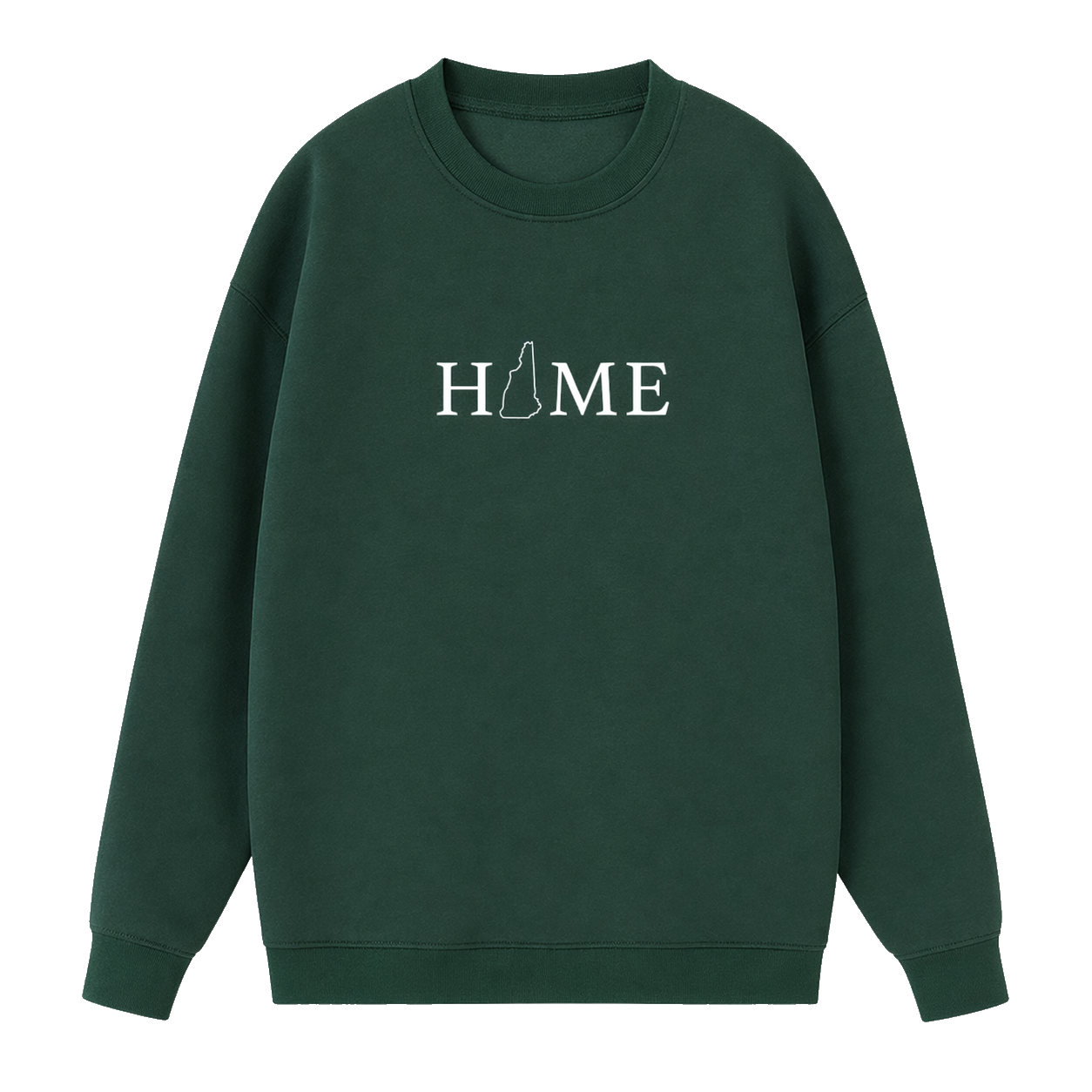 Collection 5 New Hampshire Essential Heavyweight Crewneck Sweatshirt - Dark Green front