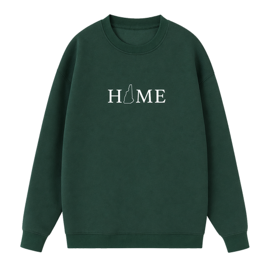 Collection 5 New Hampshire Essential Heavyweight Crewneck Sweatshirt - Dark Green front