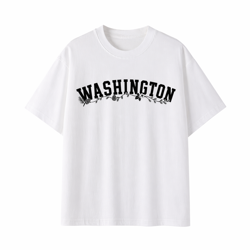 Collection 10 Washington Essential Cotton T-Shirt - White front
