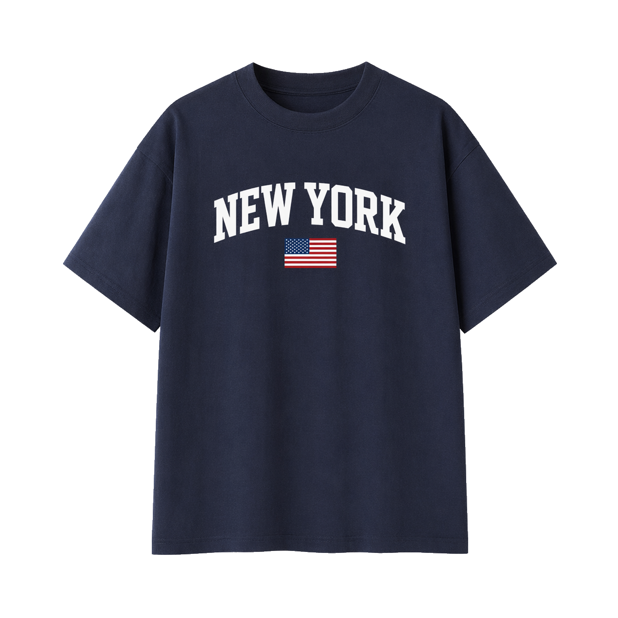 Collection 2 New York Essential Cotton T-Shirt - Navy Blue front