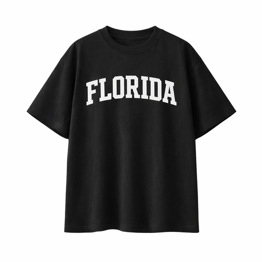 Collection 1 Florida Essential Cotton T-Shirt - Black front