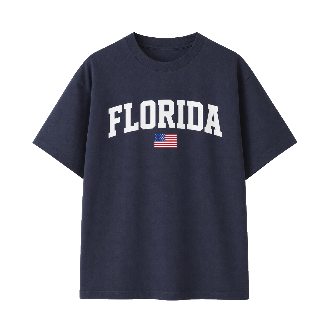 Collection 2 Florida Essential Cotton T-Shirt - Navy Blue front