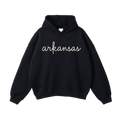 Collection 3 Arkansas Oversize Fleeced Hoodie - Black front
