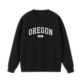 Collection 4 Oregon Essential Heavyweight Crewneck Sweatshirt - Black front