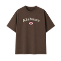 Collection 6 Alabama Essential Cotton T-Shirt - Coffee front