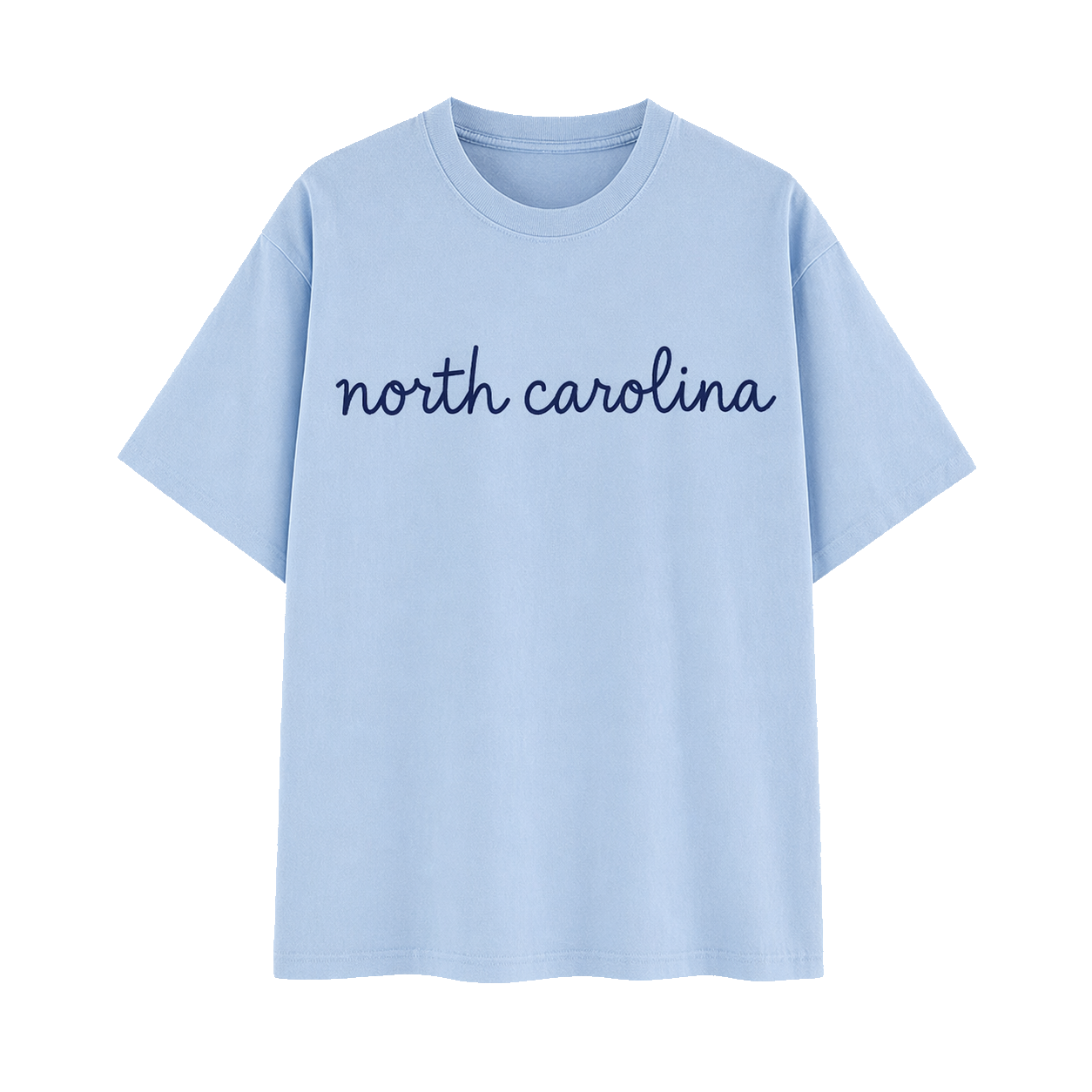 Collection 3 North Carolina Essential Cotton T-Shirt - Light Blue front