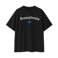 Collection 6 Pennsylvania Essential Cotton T-Shirt - Black front