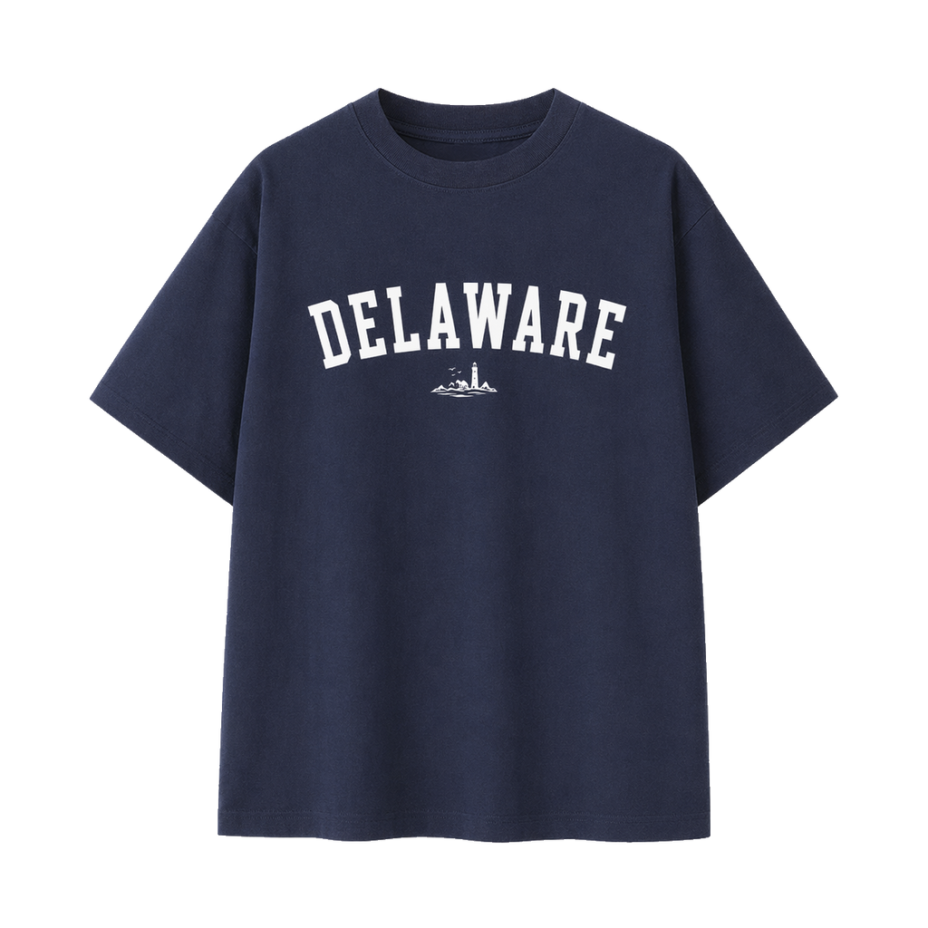 Collection 9 Delaware Essential Cotton T-Shirt - Navy Blue front
