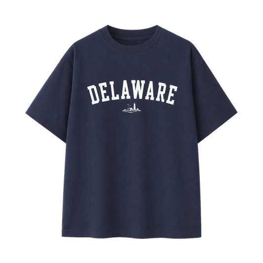Collection 9 Delaware Essential Cotton T-Shirt - Navy Blue front