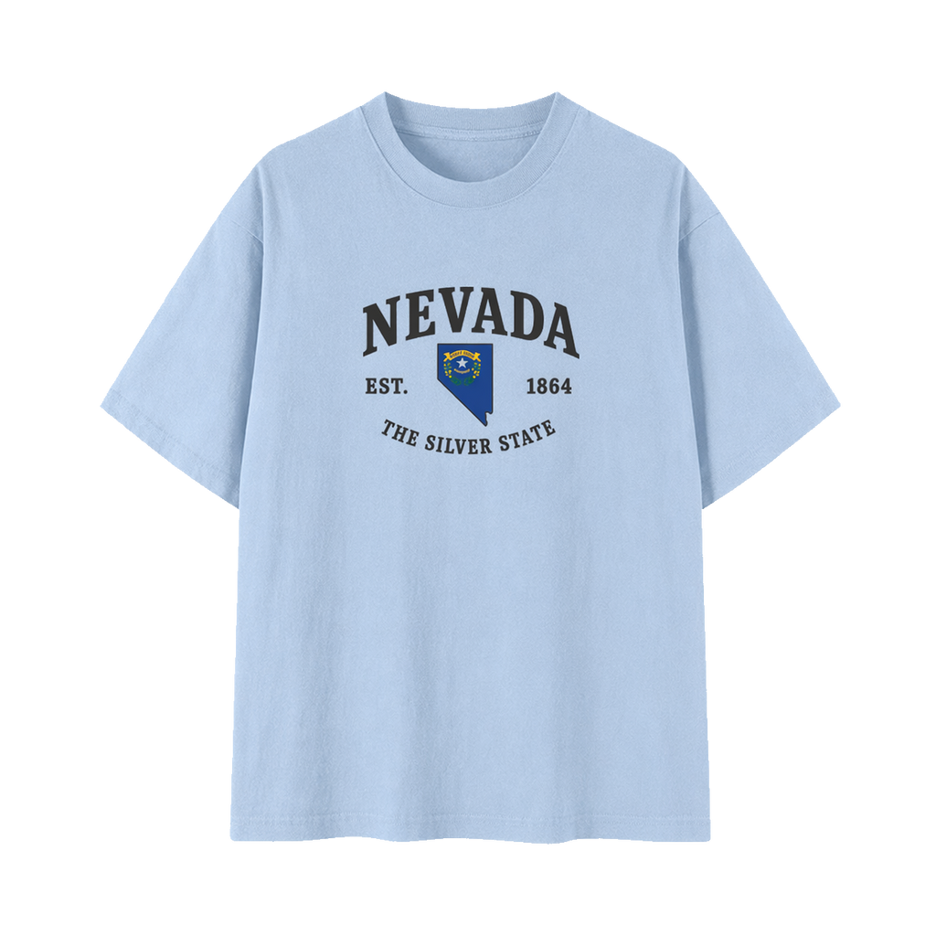 Collection 8 Nevada Essential Cotton T-Shirt - Light Blue front
