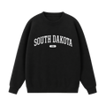 Collection 4 South Dakota Essential Heavyweight Crewneck Sweatshirt - Black front