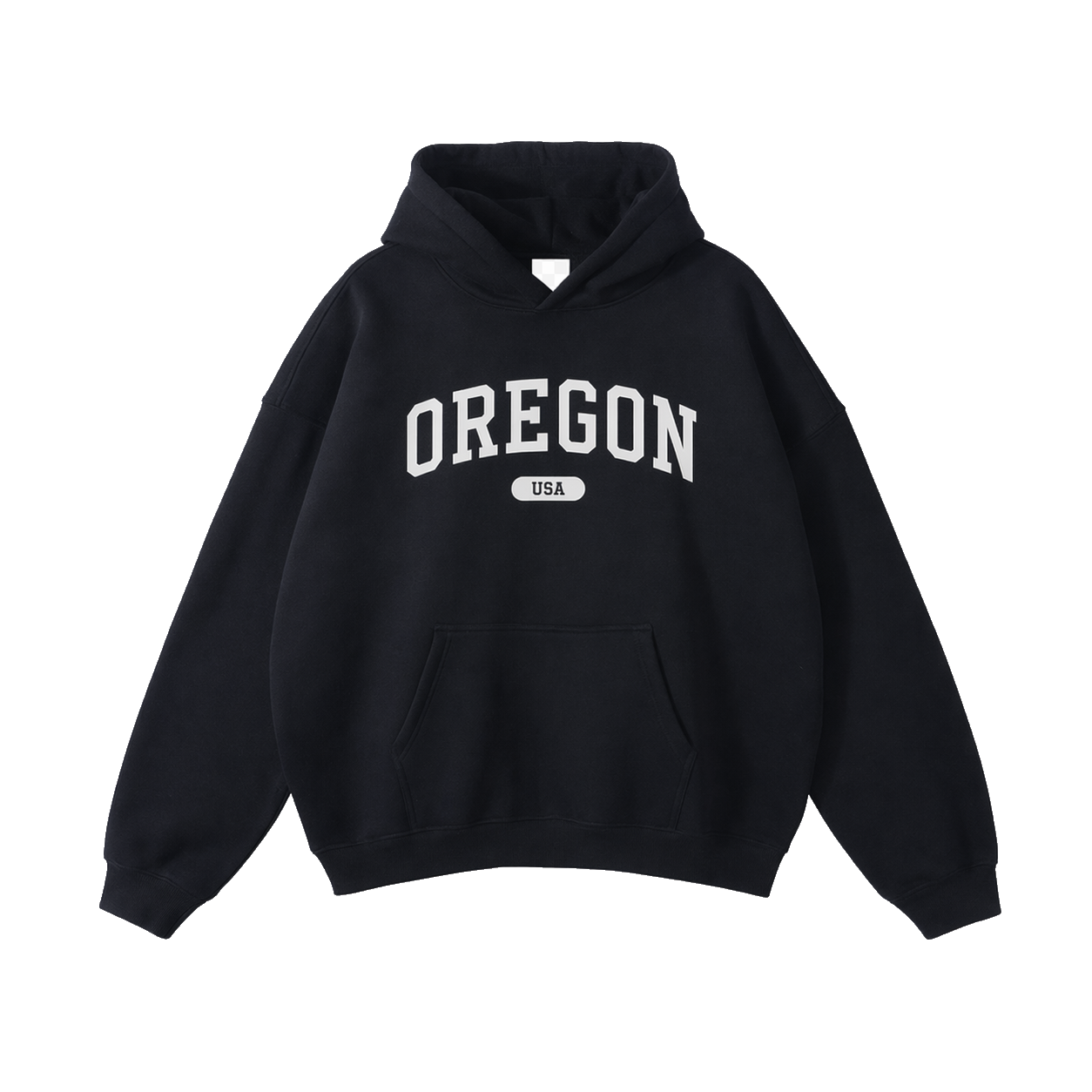 Collection 4 Oregon Oversize Fleeced Hoodie - Black front
